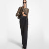 Casita Black Sheer Lace Long Sleeve Bodysuit